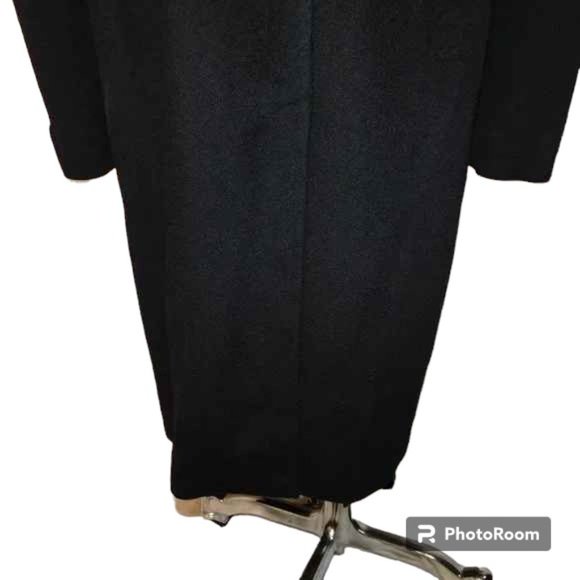Pure Cashmere Of Finest Quality Long Over Coat Vintage Union Made - Picture 7 of 12